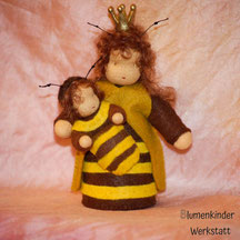 Blumenkinderwerkstatt Bienenkönigin mit Baby