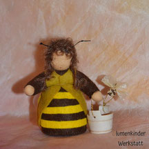 Blumenkinderwerkstatt Arbeiterbiene mit Honigtopf