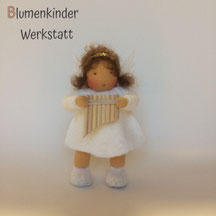 Blumenkinderwerkstatt Engel mit Beinchen kleiner Panflöte