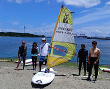 speedwall 神奈川　横浜　海の公園　ウインドサーフィン　SUP　スクール　体験　スピードウォール