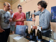 Weinpräsentation der Garagenwinzer an der Ahr mit dem Weingut Michael Fiebrich.