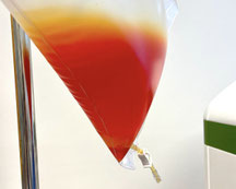 INUSpherese in Wien: Post-Covid-Vergleichsbild mit Rotverschiebung und einem Kegel an der unteren Spitze.