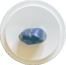 Saphir Safir blau Trommelstein Heilstein