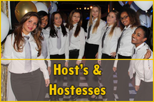 Hosts en hostesses, promotie dames en heren, gastvrouwen