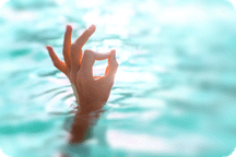 Hand sign OK for diver