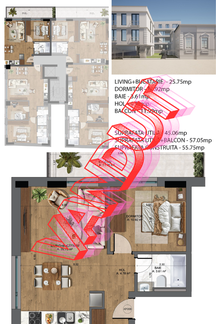 Apartament 2 camere Piață Unirii