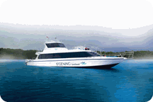 Bateau speed boad liaison Sanur à Nusa Penida