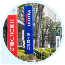 メガバンクの看板