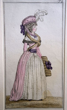 1790, Journal des Luxus und der Moden - Rococo dress fashion 