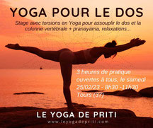 le yoga traditionnel a tours, stage intensif avec priti bhati a Tours - 37000