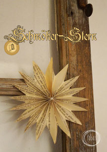 Schmöker-Stern: Weihnachtsdekoration aus einem alten Buch falten und schneiden
