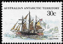 30c value - Ships of Antarctica