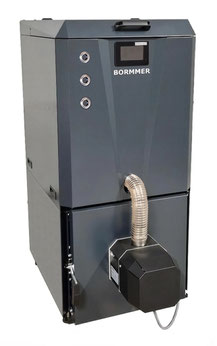 Pellets Kessel Bormmer Rotary Pellets mit integriertem Pelletbehälter