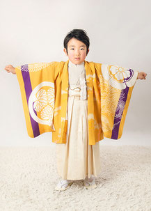 最新のデザイン 黄土色系♡七五三 5歳 男の子 セット 一式 鷹 からし色 若草色 七五三