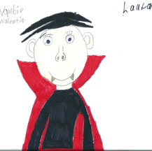 Kinderzeichnung von Vampir Valentin
