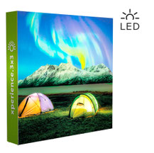 Transportable LED-Leuchtwand mit Textilgrafik LED UP