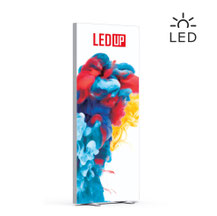Transportable LED-Leuchtwand mit Textilgrafik LED UP