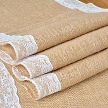 Vintage Tischläufer Jute Spitze online Shop Versand