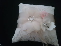 Ringkissen Hochzeit Blüten, Blumen, Vintage rosé online shop versand