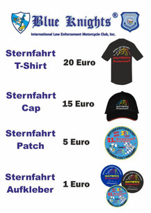 Sternfahrtpatch Kulmbach, Sternfahrtpatch, Patch Kulmbach, Sternfahrt, Sternfahrtpatch.de, Blue Knights Germany XIV Mittelfranken, MEHRSi, Unterfahrschutz Motorrad, Mehr Sicherheit, Monika Schwill, Polizei Oberfranken, Leitplankenunterfahrschutz, 