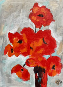 Creatief resultaat van een moeder die heerlijk met haar dochter heeft genoten van een glas wijn en schilderen tijdens de Sip&Paint in Breda. 
