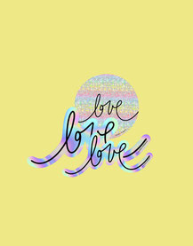 Sticker Set »love love love«