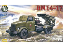 Modell-Bausatz aus Plastik eines russischen BM14-17  im Maßstab 1:72 von der Firma Military Wheels,  7240