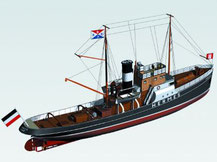 3312,  Schlepper,  Schreiber-Bogen Kartonmodell im Maßstab 1:250