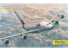 Modellbausatz des Passagierflugzeuges Airbus A380 im Maßstab 1:800 von der Firma Heller,  79844