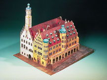 72432,  Rathaus Rothenburg o. Tauber,  Schreiber-Bogen Kartonmodell im Maßstab 1:160