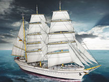 616,  Segelschiff "Gorch Fock",  Schreiber-Bogen Kartonmodell im Maßstab 1:200