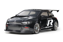 Tamiya TT-01E, schwarzer VW Scirocco GT