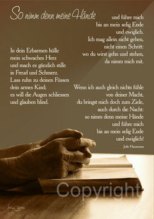 christliche Karten so nimm denn meine Hände