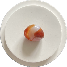 Feuerachat Trommelstein rot orange