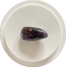 Amethyst mit Goethit Trommelstein