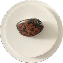 Mahagoniobsidian Trommelstein