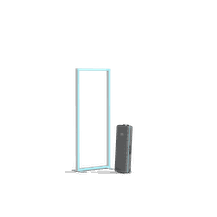 Lineup RGB-Leucht-Stele 100x250 cm