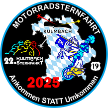 Sternfahrtpatch Kulmbach, Sternfahrtpatch, Patch Kulmbach, Sternfahrt, Sternfahrtpatch.de,Blue Knights® Germany XIV Mittelfranken e.V. , Patch: Secretary Alfons Ulrich "Alf", Blue Knights, Blue Knights Patch, Der Patch, Sternfahrten nach Kulmbach, 