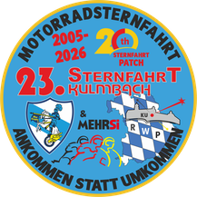 Sternfahrtpatch Kulmbach, Sternfahrtpatch, Patch Kulmbach, Sternfahrt, Sternfahrtpatch.de,Blue Knights® Germany XIV Mittelfranken e.V. , Patch: Secretary Alfons Ulrich "Alf", Blue Knights, Blue Knights Patch, Der Patch, Sternfahrten nach Kulmbach, MEHRSi,