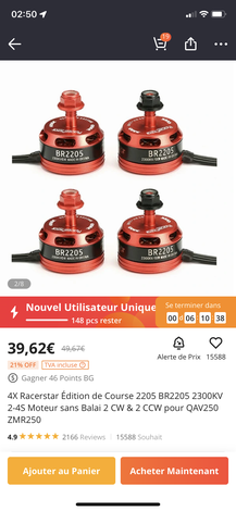 moteurs Racerstar: Costauds, lourds mais efficaces