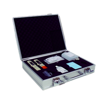Portable Analysis Kit with calibration fluids and measuring instruments