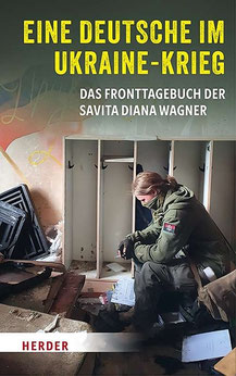 Flyer des Buches über den Einsatz von Diana Wagner im Ukraine-Krieg