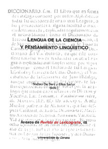 Lengua de la ciencia e historiografía. Cecilio Garriga Escribano; José Ignacio Pérez Pascual