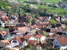 Straßbessenbach; Blick auf die alte Kirche