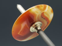 Handspindel mit Wirtel aus Achat