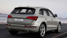 Audi Q5 gris - vue de coffre - achat cache bagage pour audi q5