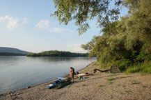 Camp vor dem Szentendre Arm