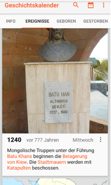 Bild: App "Geschichtskalender"