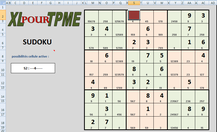 XLpourTPME : résolvez des Sudokus manuellement, seul ou avec de l'aide, ou laissez Excel résoudre pour vous