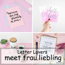 frau.liebling zu Gast im Lettering Interview bei den Letter Lovers mit einer einfachen Anleitung, wie du deine Lettering Sprüche schön gestalten kannst